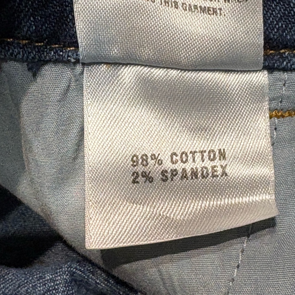 St. John Collection by Marie Gray Raw Hem Cotton Blue Jeans Sz. 8 - Picture 10 of 10